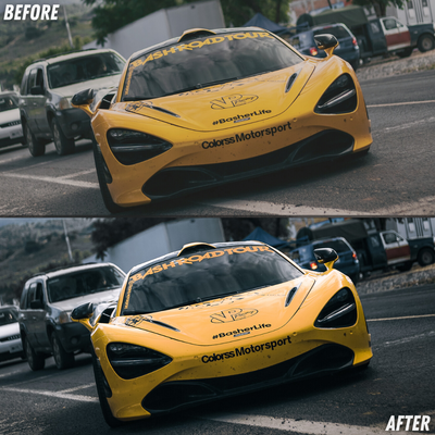 Dark Asphalt Lightroom Presets Before and After 4