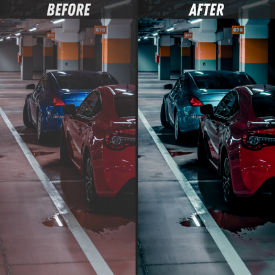 Urban Light Night Lightroom Presets Before and After 3