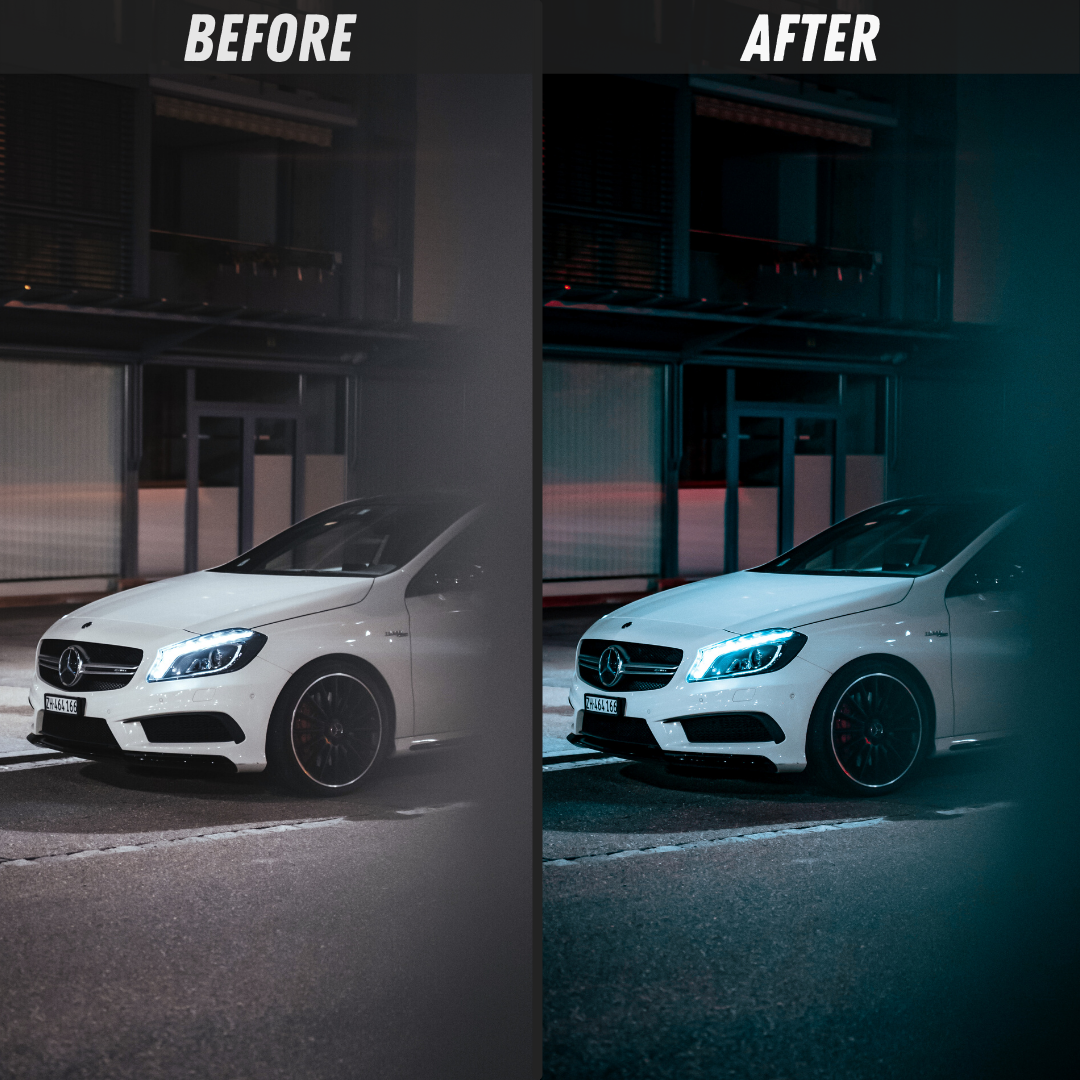 Urban Light Night Lightroom Presets Before and After 5