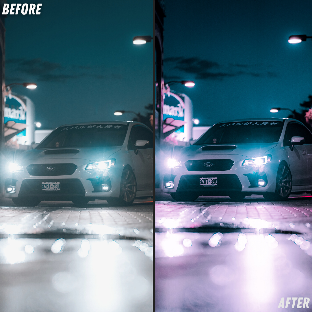 Neon Light Night Pack de Presets Lightroom