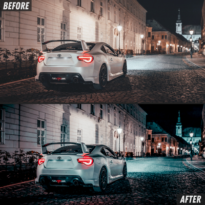 Urban Light Night Lightroom Presets Before and After 1