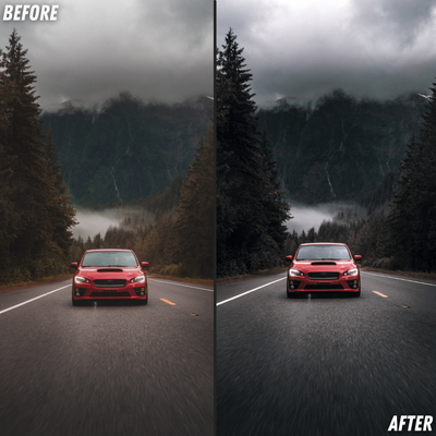 Dark Asphalt Lightroom Presets Before and After 8