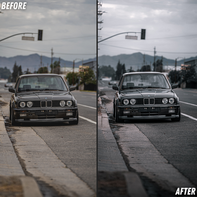 Dark Asphalt Lightroom Presets Before and After 9