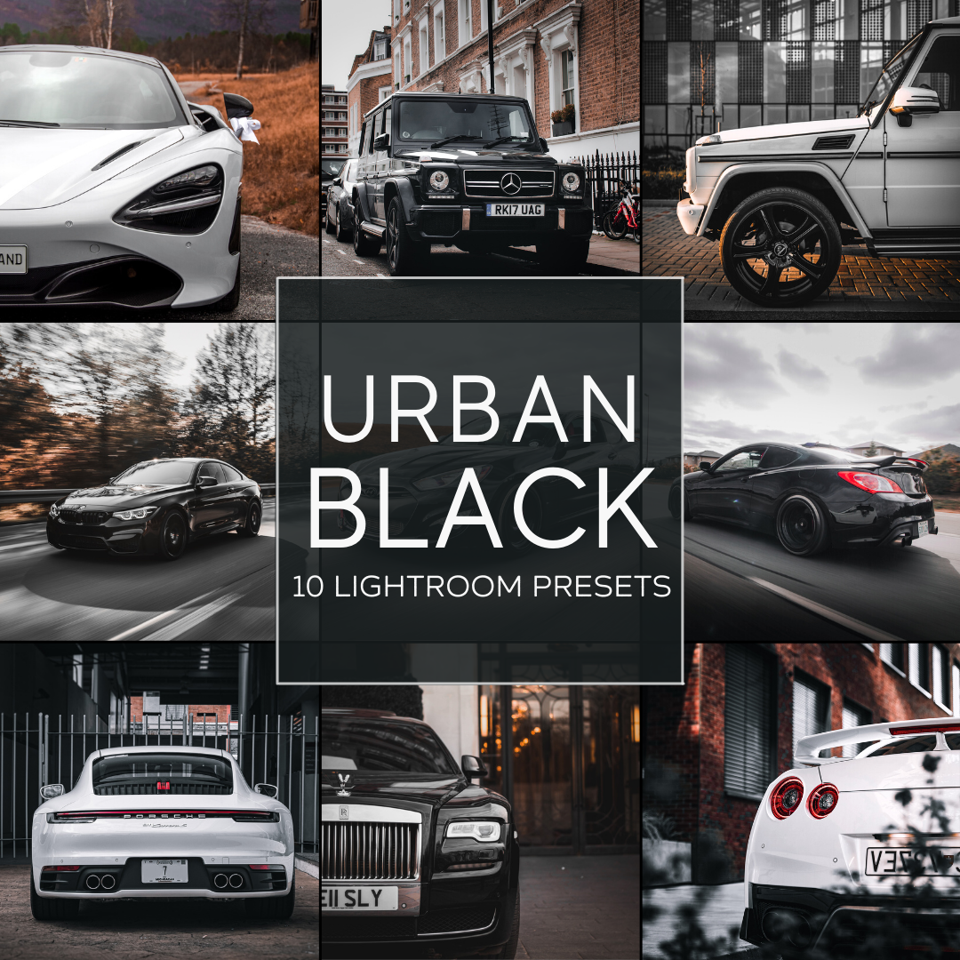 Urban Black Lightroom Presets Pack