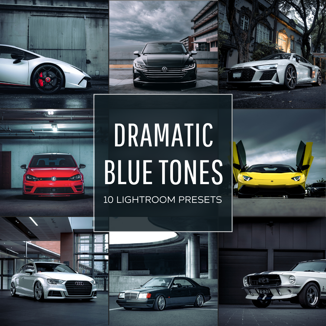 Dramatic Blue Tones Pack de Presets Lightroom