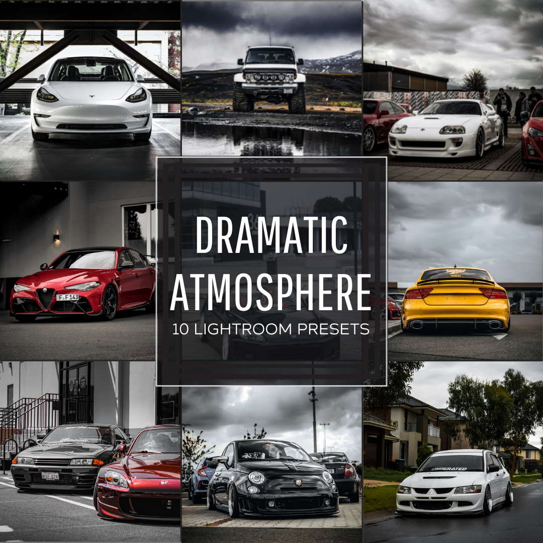 Dramatic Atmosphere Car Lightroom Presets Cover